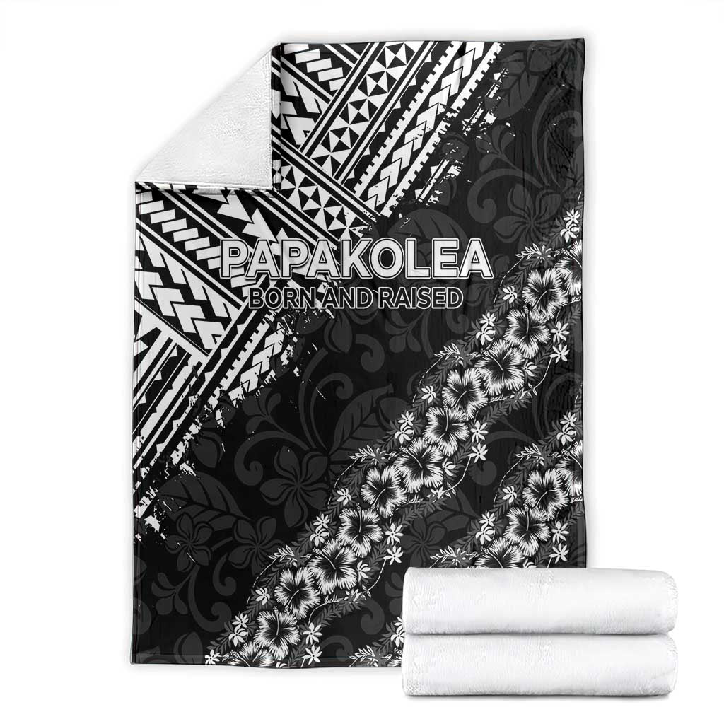 Hawaii Papakolea Born And Raised Blanket Hawaiian Tribal Pattern