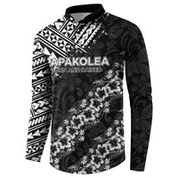 Hawaii Papakolea Born And Raised Button Sweatshirt Hawaiian Tribal Pattern