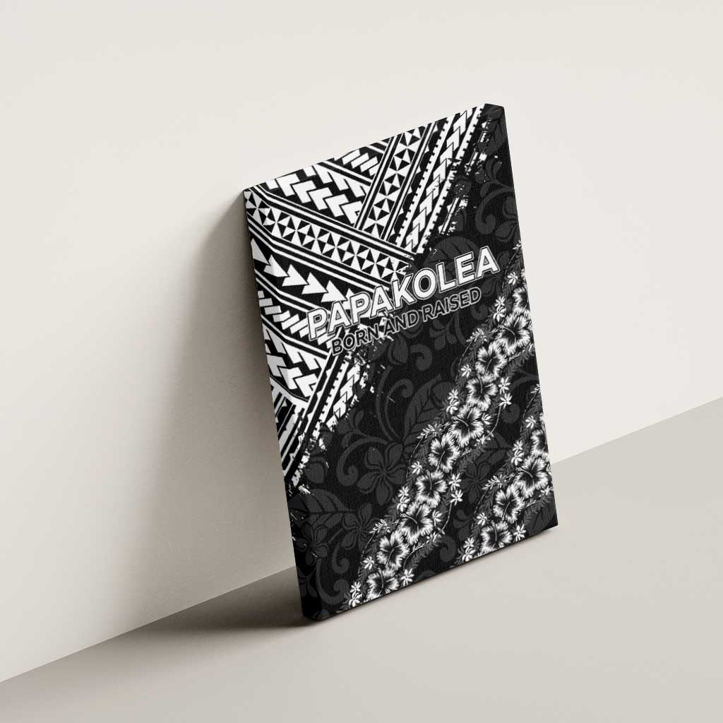 Hawaii Papakolea Born And Raised Canvas Wall Art Hawaiian Tribal Pattern