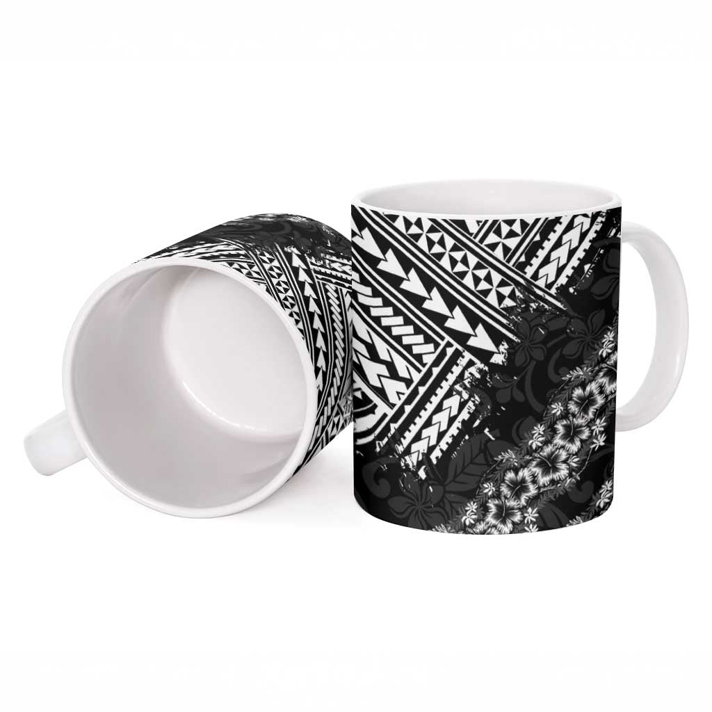 Hawaii Papakolea Born And Raised Ceramic Mug Hawaiian Tribal Pattern