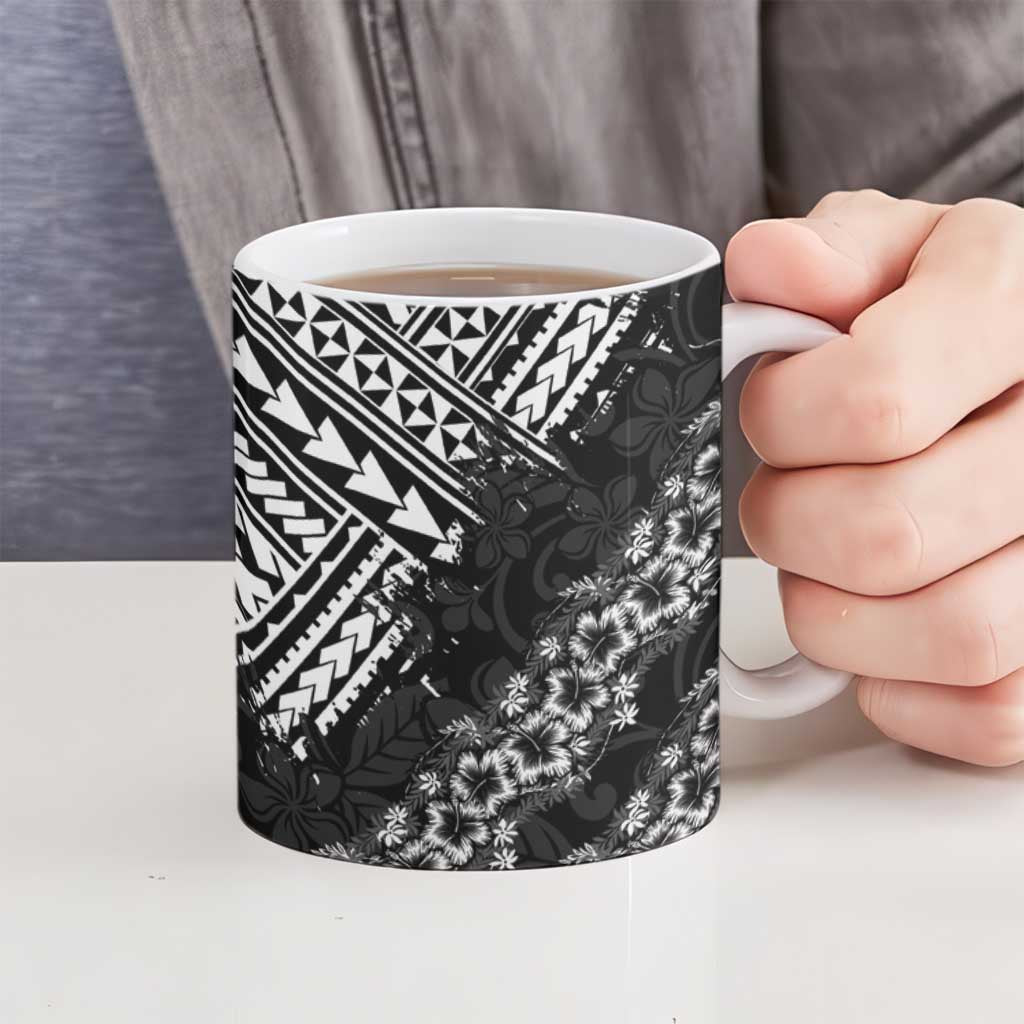 Hawaii Papakolea Born And Raised Ceramic Mug Hawaiian Tribal Pattern