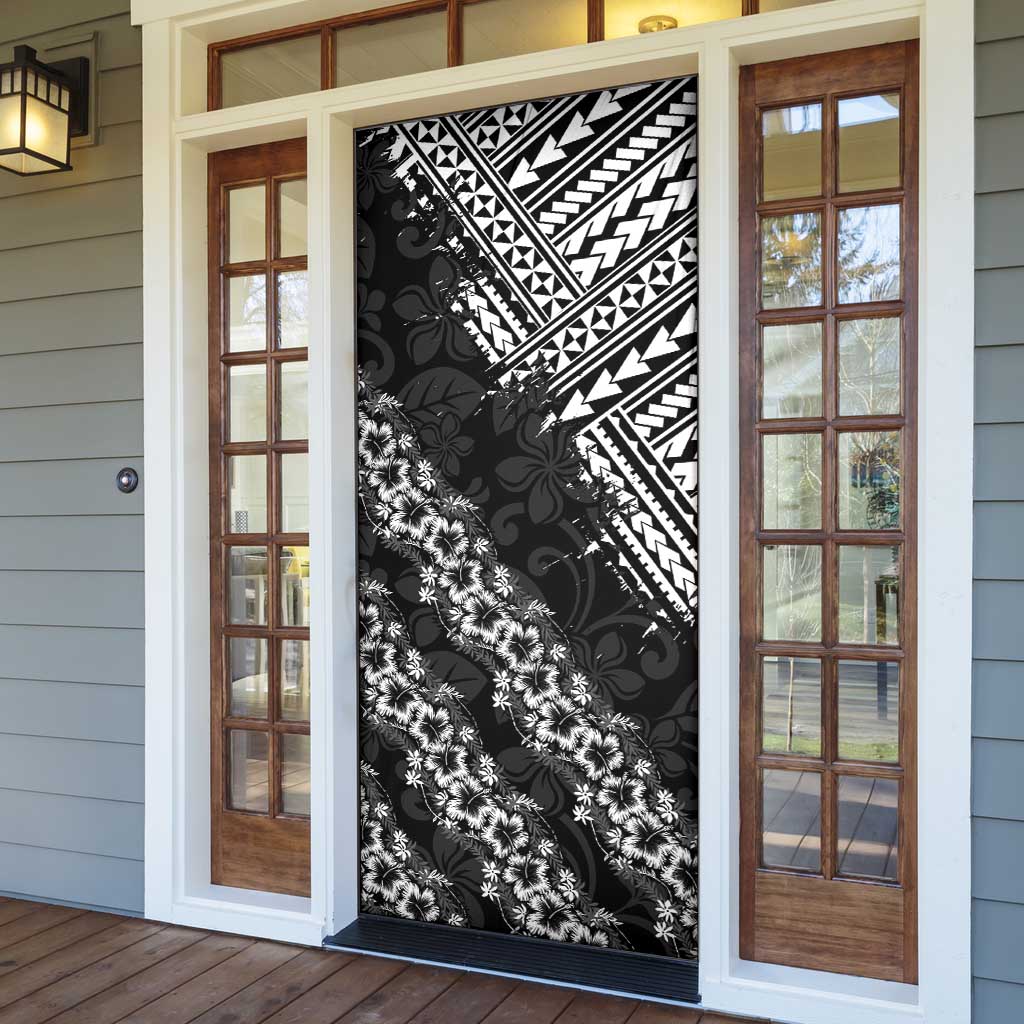 Hawaii Papakolea Born And Raised Door Cover Hawaiian Tribal Pattern