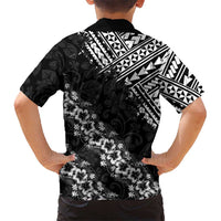 Hawaii Papakolea Born And Raised Family Matching Off Shoulder Short Dress and Hawaiian Shirt Hawaiian Tribal Pattern