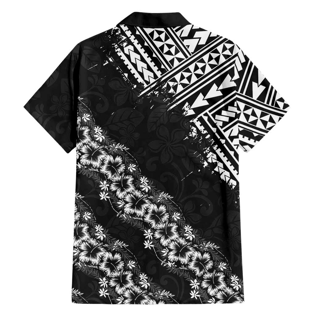 Hawaii Papakolea Born And Raised Family Matching Off Shoulder Short Dress and Hawaiian Shirt Hawaiian Tribal Pattern