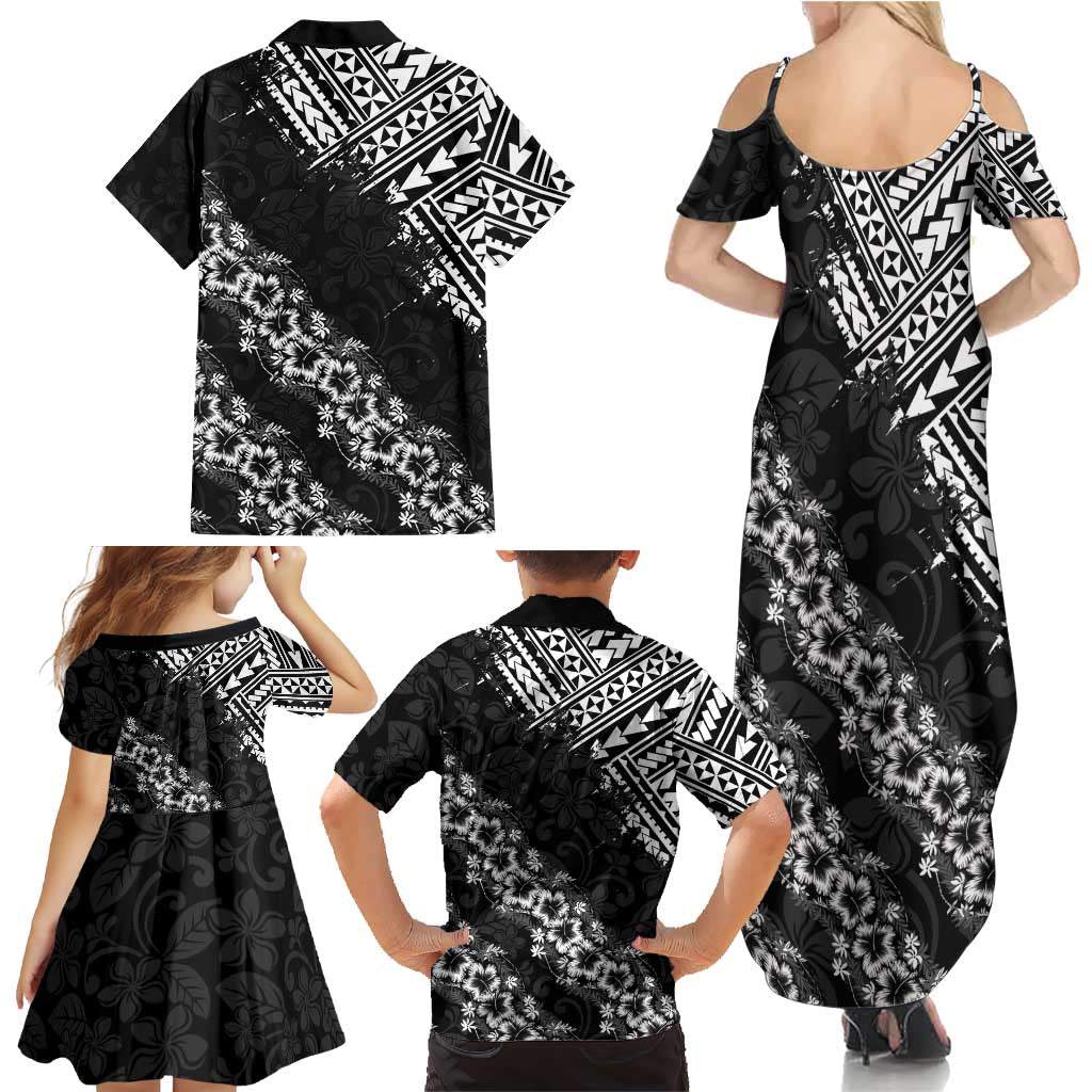 Hawaii Papakolea Born And Raised Family Matching Summer Maxi Dress and Hawaiian Shirt Hawaiian Tribal Pattern