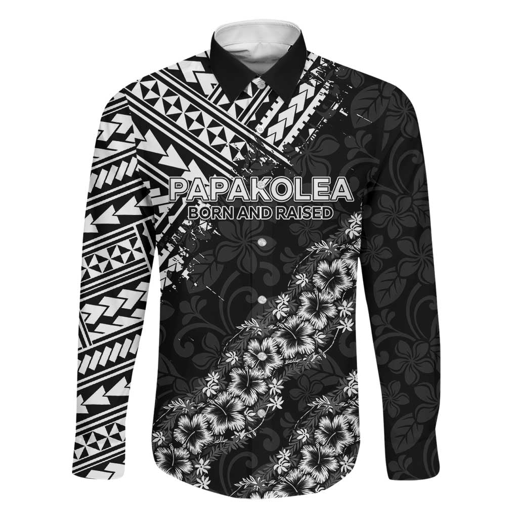 Hawaii Papakolea Born And Raised Family Matching Summer Maxi Dress and Hawaiian Shirt Hawaiian Tribal Pattern