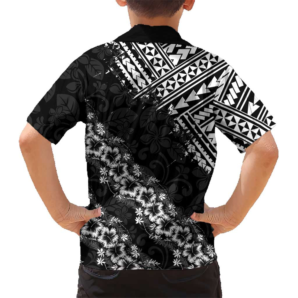 Hawaii Papakolea Born And Raised Family Matching Tank Maxi Dress and Hawaiian Shirt Hawaiian Tribal Pattern