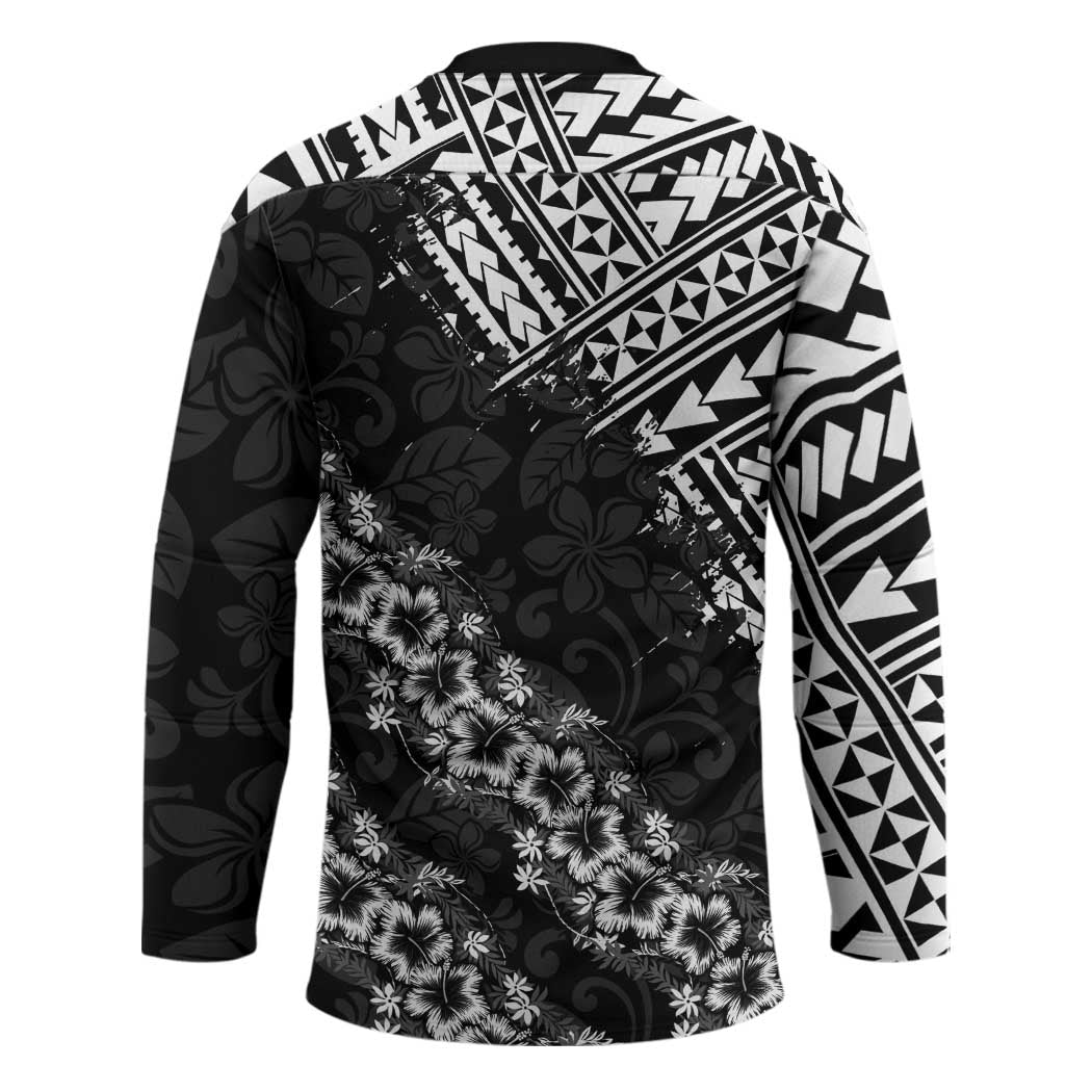 Hawaii Papakolea Born And Raised Hockey Jersey Hawaiian Tribal Pattern