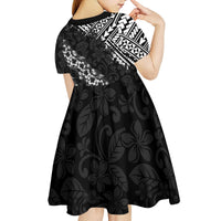 Hawaii Papakolea Born And Raised Kid Short Sleeve Dress Hawaiian Tribal Pattern
