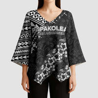 Hawaii Papakolea Born And Raised Kimono Sleeve Blouse Hawaiian Tribal Pattern