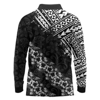 Hawaii Papakolea Born And Raised Long Sleeve Polo Shirt Hawaiian Tribal Pattern LT05 - Polynesian Pride
