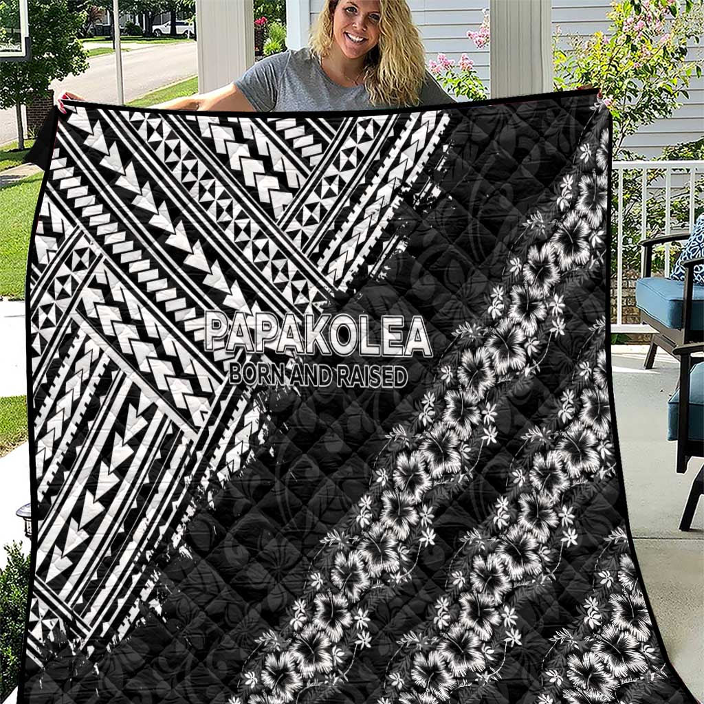 Hawaii Papakolea Born And Raised Quilt Hawaiian Tribal Pattern