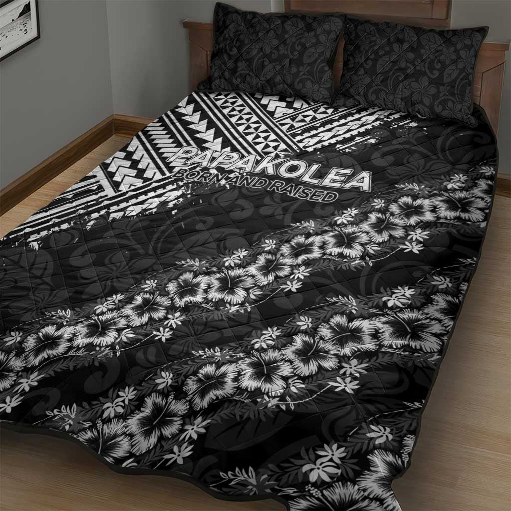 Hawaii Papakolea Born And Raised Quilt Bed Set Hawaiian Tribal Pattern