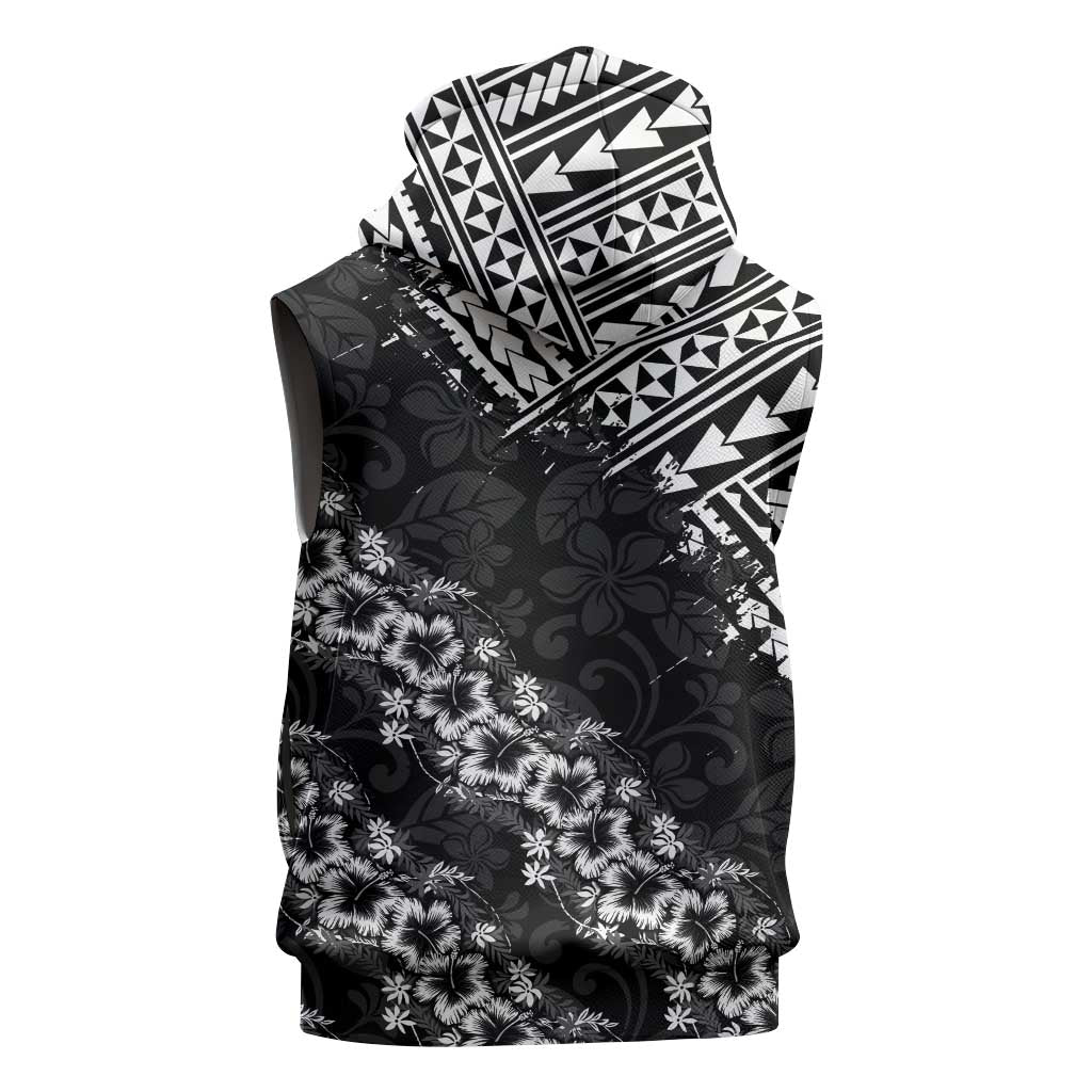 Hawaii Papakolea Born And Raised Sleeveless Hoodie Hawaiian Tribal Pattern LT05 - Polynesian Pride
