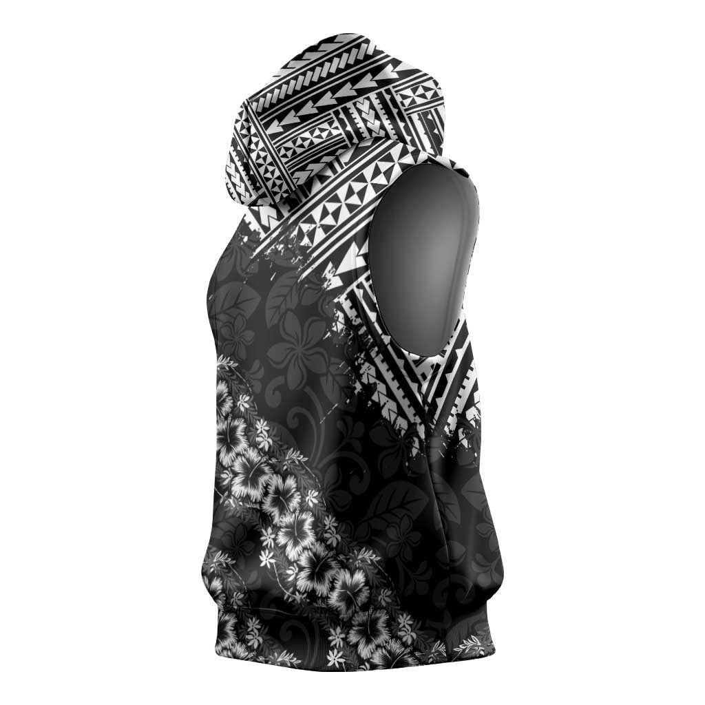 Hawaii Papakolea Born And Raised Sleeveless Hoodie Hawaiian Tribal Pattern LT05 - Polynesian Pride