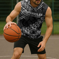 Hawaii Papakolea Born And Raised Sleeveless Hoodie Hawaiian Tribal Pattern LT05 - Polynesian Pride