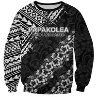 Hawaii Papakolea Born And Raised Sweatshirt Hawaiian Tribal Pattern