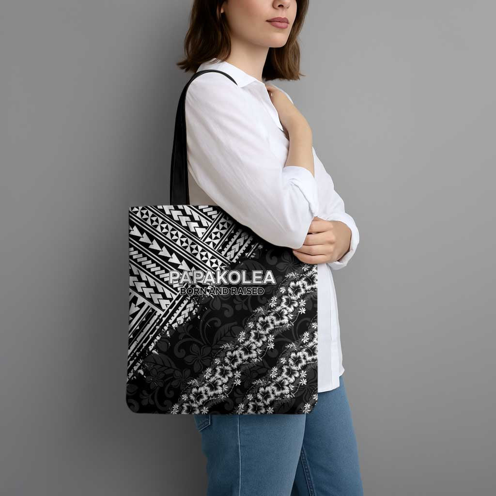 Hawaii Papakolea Born And Raised Tote Bag Hawaiian Tribal Pattern