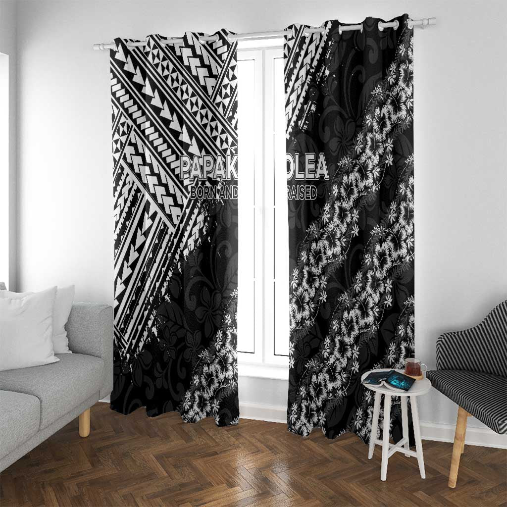 Hawaii Papakolea Born And Raised Window Curtain Hawaiian Tribal Pattern