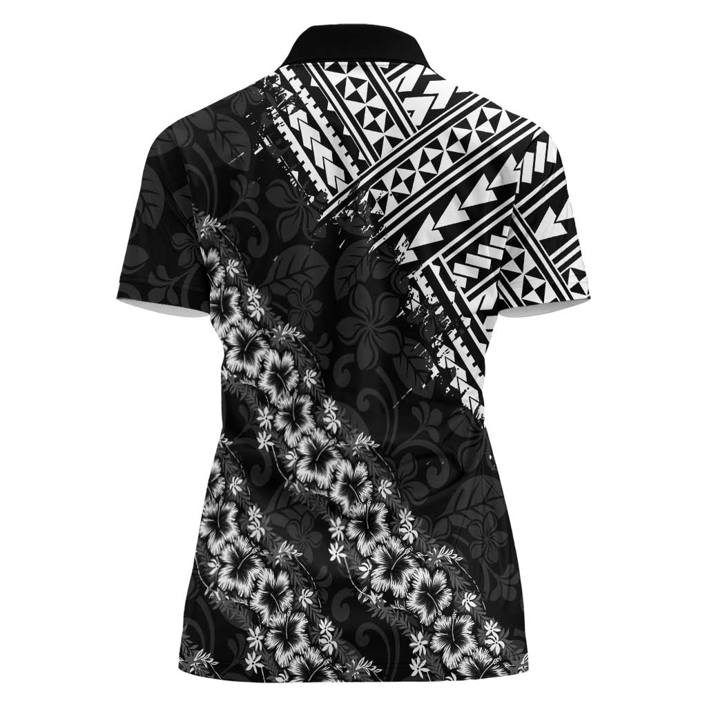 Hawaii Papakolea Born And Raised Women Polo Shirt Hawaiian Tribal Pattern