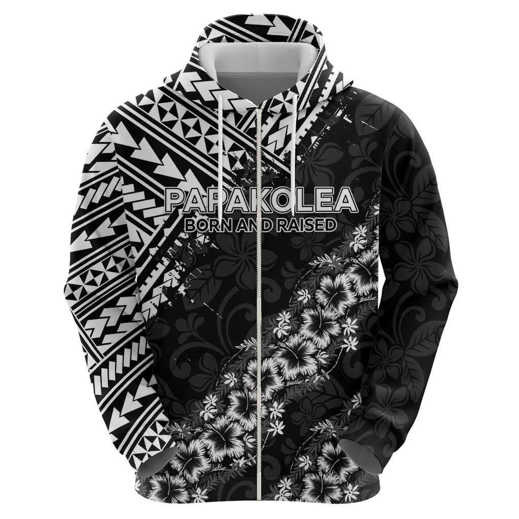 Hawaii Papakolea Born And Raised Zip Hoodie Hawaiian Tribal Pattern