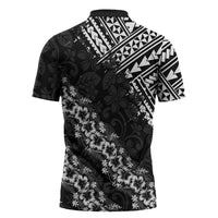 Hawaii Papakolea Born And Raised Zipper Polo Shirt Hawaiian Tribal Pattern