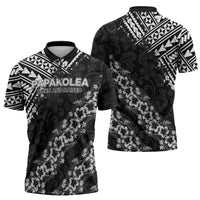 Hawaii Papakolea Born And Raised Zipper Polo Shirt Hawaiian Tribal Pattern
