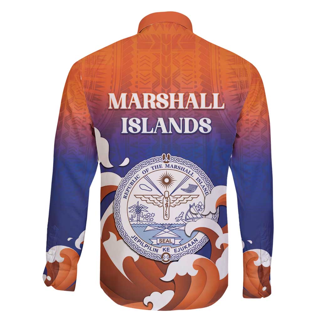 Marshall Islands Fishermen's Day Family Matching Off Shoulder Maxi Dress and Hawaiian Shirt It's Fishing Time