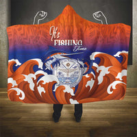 Marshall Islands Fishermen's Day Hooded Blanket It's Fishing Time