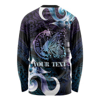 Personalised Polynesia Suicide Prevention Awareness Long Sleeve Shirt No Story Should End Too Soon