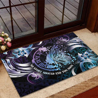 Polynesia Suicide Prevention Awareness Rubber Doormat No Story Should End Too Soon