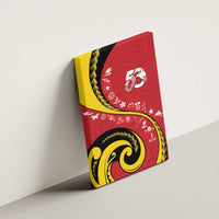 Papua New Guinea 50th Independence Anniversary Canvas Wall Art Special Style Red Version - Polynesian Pride