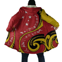 Papua New Guinea 50th Independence Anniversary Cloak Special Style Red Version - Polynesian Pride