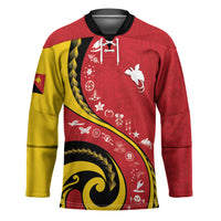 Papua New Guinea Independence Hockey Jersey Special Style Red Version LT05 Unisex Red - Polynesian Pride