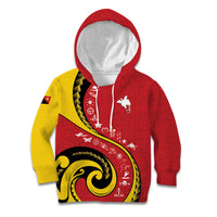 Papua New Guinea Independence Kid Hoodie Special Style Red Version LT05 Hoodie Red - Polynesian Pride