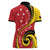 Papua New Guinea 50th Independence Anniversary Women Polo Shirt Special Style Red Version - Polynesian Pride