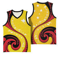 Papua New Guinea Independence Basketball Jersey Special Style Yellow Version LT05 - Polynesian Pride