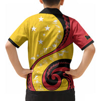 Papua New Guinea Independence Kid Hawaiian Shirt Special Style Yellow Version LT05 - Polynesian Pride