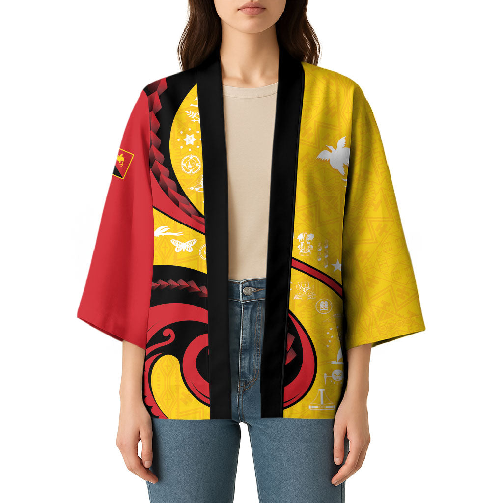 Papua New Guinea Independence Kimono Special Style Yellow Version LT05 - Polynesian Pride