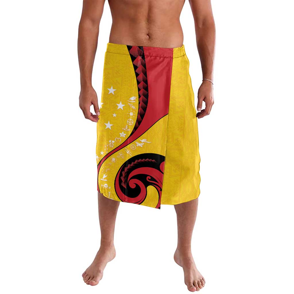 Papua New Guinea 50th Independence Anniversary Lavalava Special Style Yellow Version - Polynesian Pride