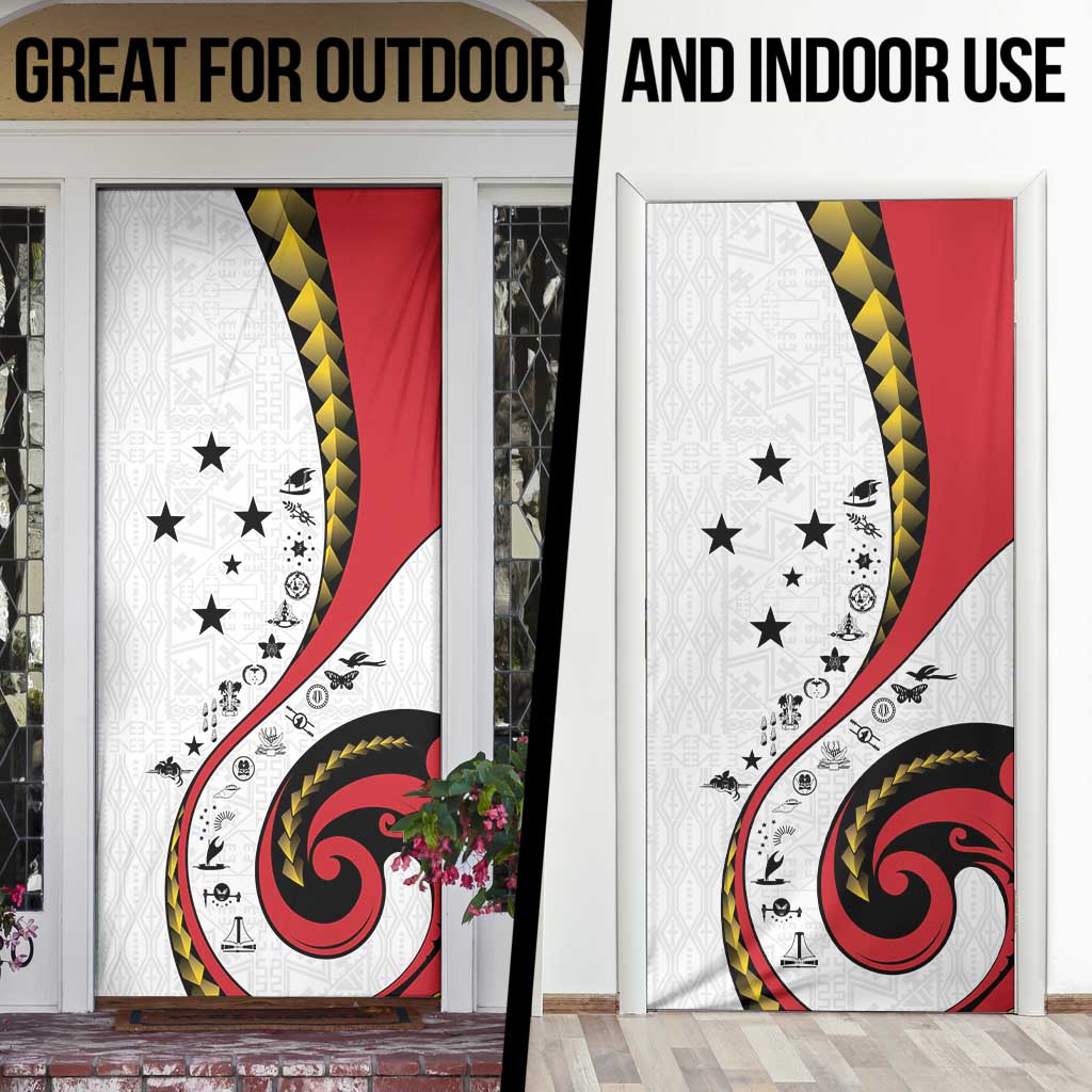 Papua New Guinea 50th Independence Anniversary Door Cover Special Style White Version - Polynesian Pride