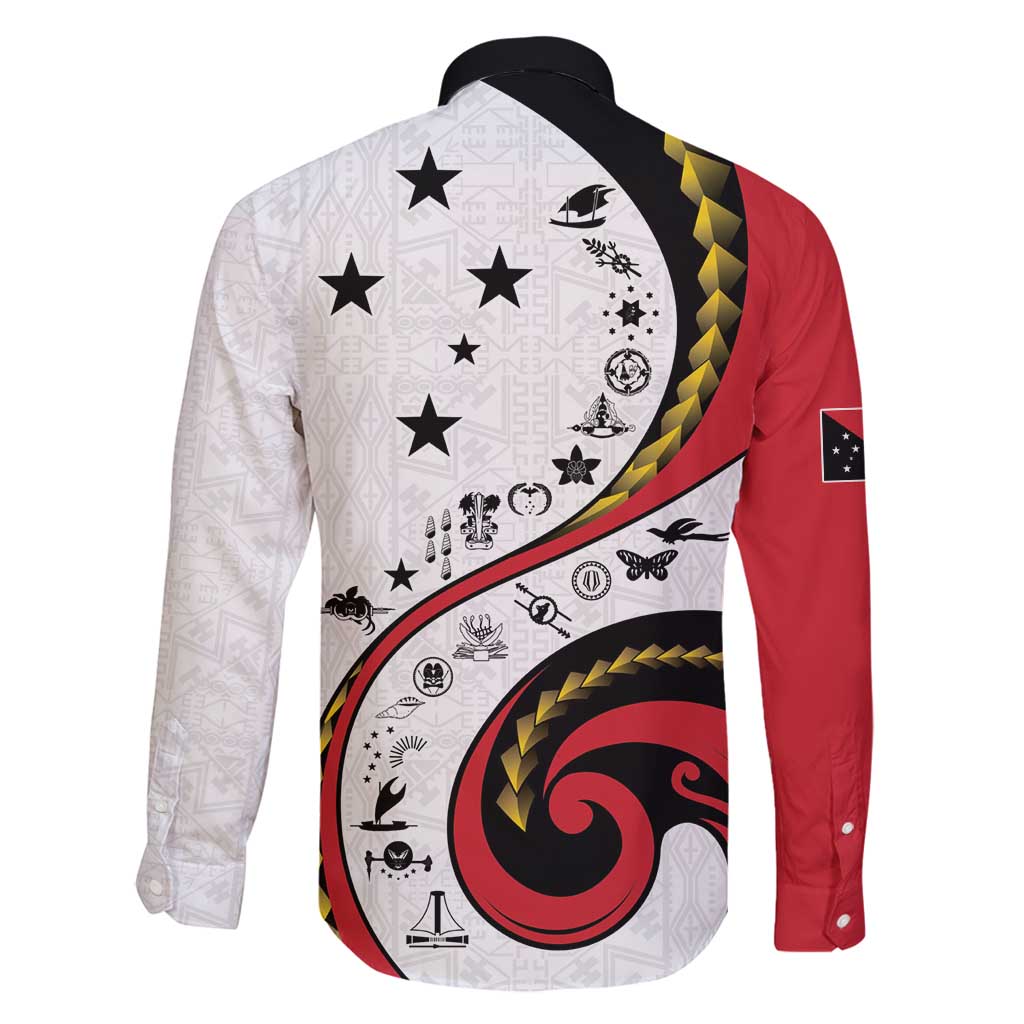 Papua New Guinea 50th Independence Anniversary Family Matching Puletasi and Hawaiian Shirt Special Style White Version - Polynesian Pride