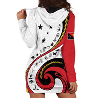 Papua New Guinea 50th Independence Anniversary Hoodie Dress Special Style White Version - Polynesian Pride