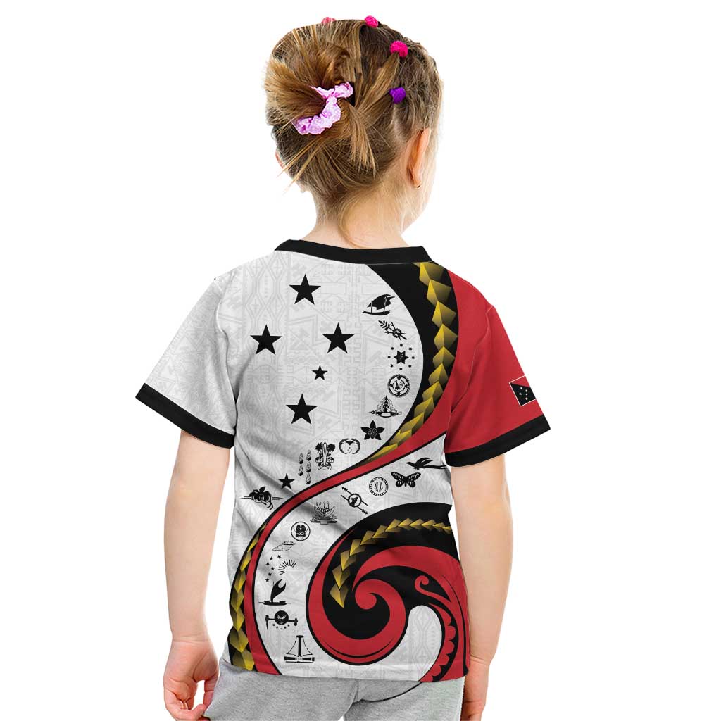 Papua New Guinea 50th Independence Anniversary Kid T Shirt Special Style White Version - Polynesian Pride