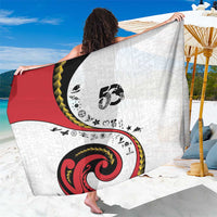 Papua New Guinea 50th Independence Anniversary Sarong Special Style White Version - Polynesian Pride