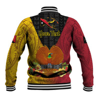 Personalized Papua New Guinea Independence Day Baseball Jacket Bird Of Paradise With Polynesian Pattern LT05 - Polynesian Pride