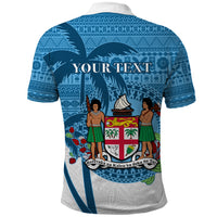Personalized Fiji Polo Shirt Coat Of Arms Tagimoucia With Fijian Tapa Pattern LT05 - Polynesian Pride