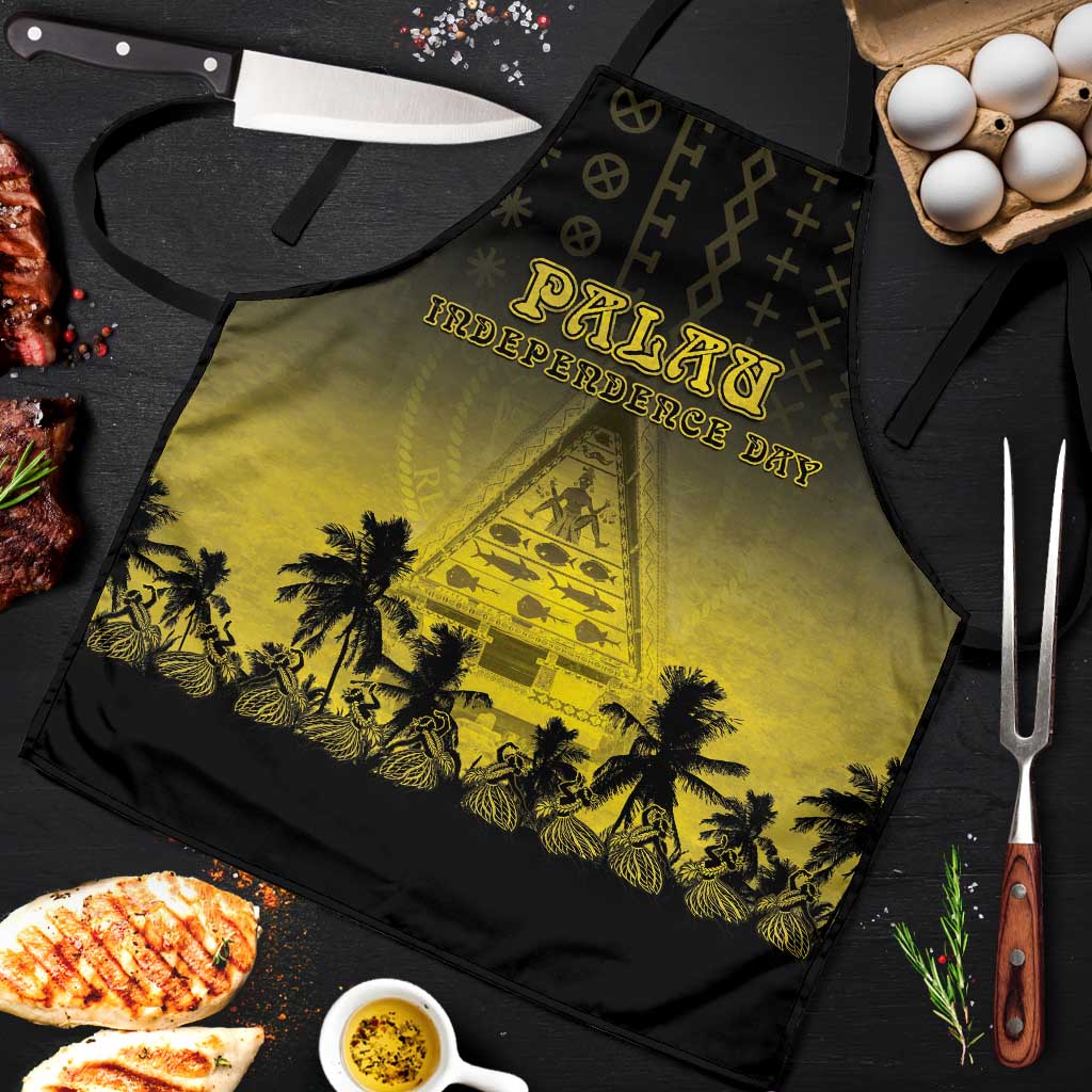 Palau Independence Day Apron Palauan Tattoo Pattern - Polynesian Pride