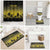Palau Independence Day Bathroom Set Palauan Tattoo Pattern - Polynesian Pride
