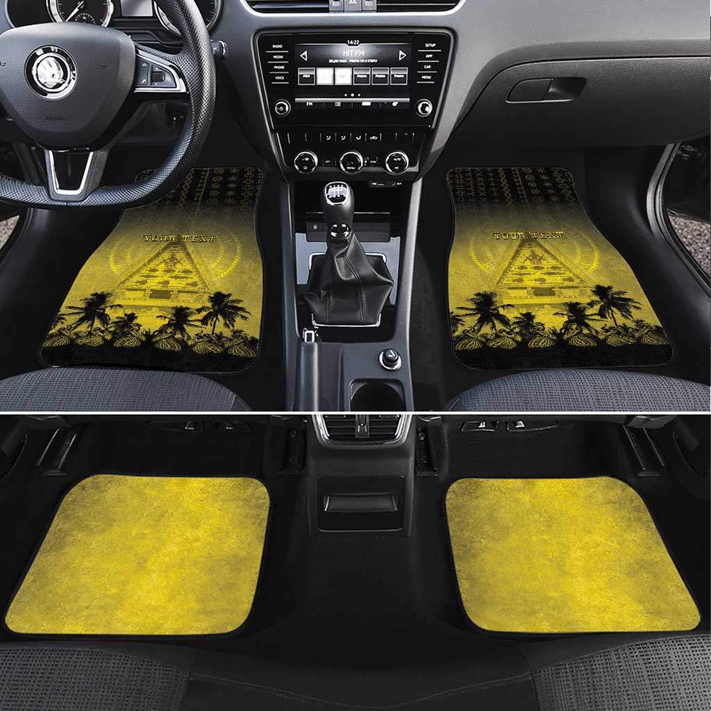 Palau Independence Day Car Mats Palauan Tattoo Pattern - Polynesian Pride